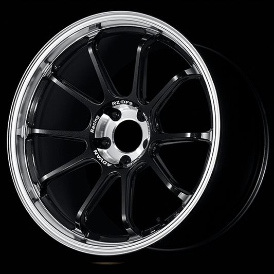 Advan RZ-DF2 19x10.5 / +32 Offset / 5x120 / 72.5mm Bore / Diamond Cut and Racing Titanium Black YAF9L32WDRTB