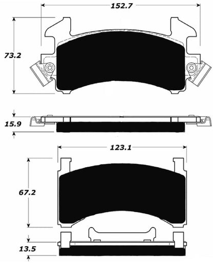 Porterfield Brake Pads for 1980 Cadillac Seville