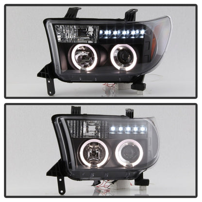 Spyder Toyota Tundra 07-133 Projector Headlights LED Halo LED Blk PRO-YD-TTU07-HL-BK 5012029