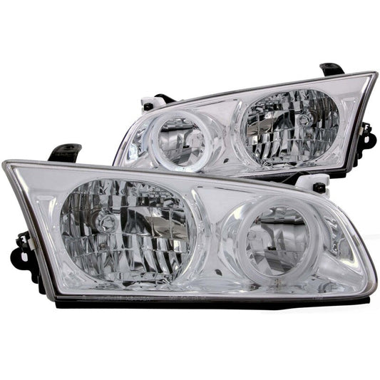 Anzo 2000-2001 Toyota Camry Crystal Headlights w/ Halo Chrome