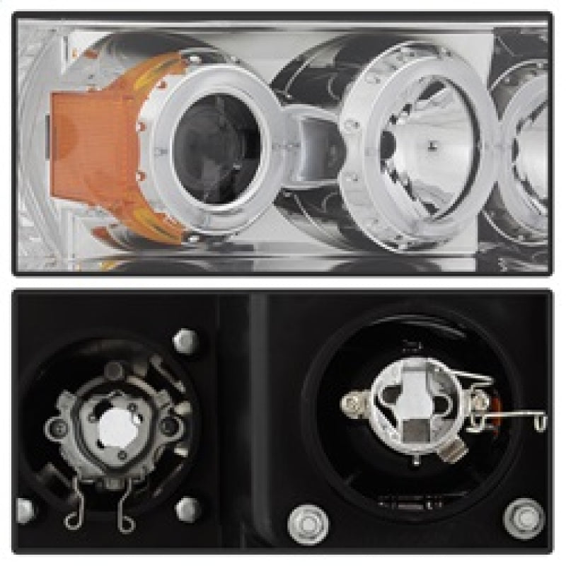 Spyder Dodge Ram 1500 02-05/Ram 2500 03-05 Projector Headlights LED Halo LED Chrm