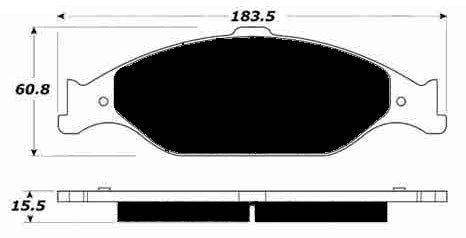 Porterfield Brake Pads for 2001 FORD Mustang