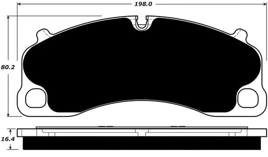 Porterfield Brake Pads for 2014 PORSCHE Cayman GT4