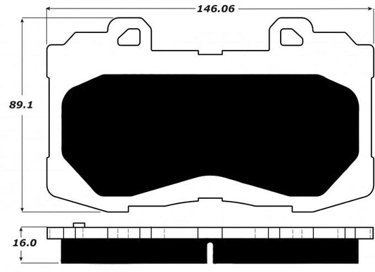 Porterfield Brake Pads for 2016 CHEVROLET COLORADO