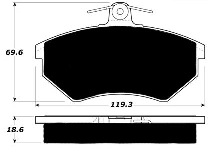 Porterfield Brake Pads for 1984 AUDI Quattro