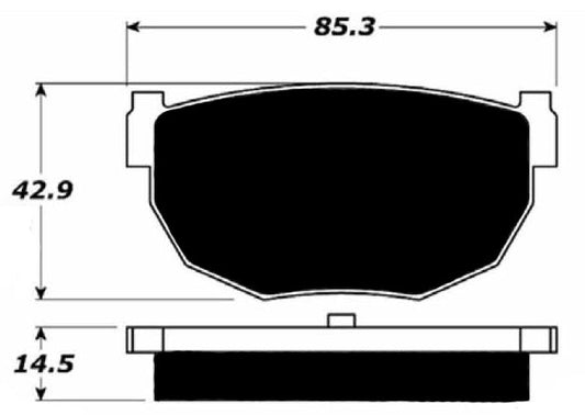 Porterfield Brake Pads for 1983 Nissan Maxima