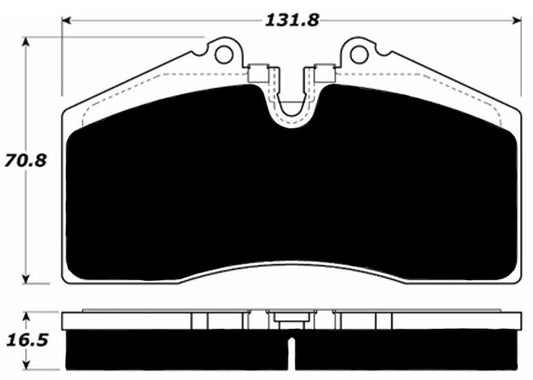Porterfield Brake Pads for 1995 Porsche 911 Carrera 2 Turbo Look