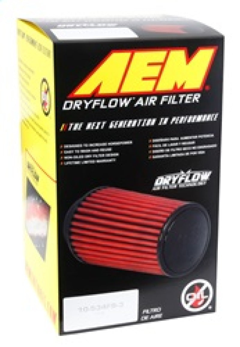 AEM Induction AEM DryFlow Air Filter Kit 4in x 7in Dryflow W/O Hole 21-2058DK