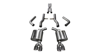 Corsa Performance 15-17 Dodge Challenger Hellcat Dual Rear Exit Extreme Exhaust — 156ZJ