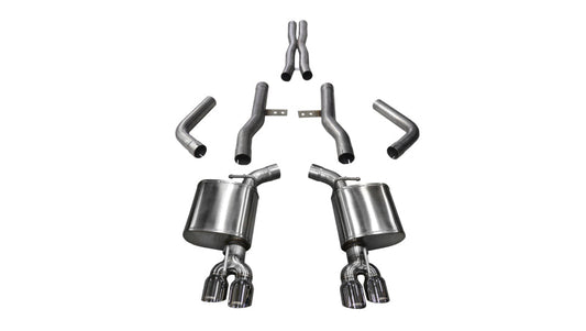 Corsa Performance 15-17 Dodge Challenger Hellcat Dual Rear Exit Extreme Exhaust — 156ZJ