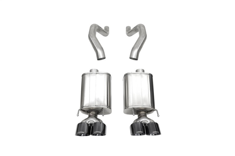 Corsa 06-13 Chevy Corvette C6 Z06 7.0L / 09-13 ZR1 6.2L Black PVD AxleBack Exhaust
