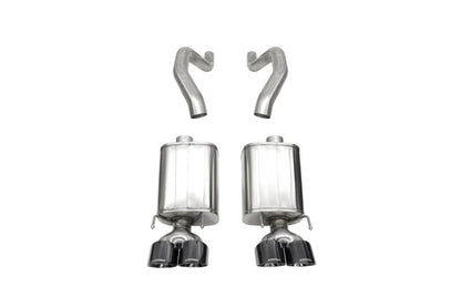 Corsa 06-13 Chevy Corvette C6 Z06 7.0L / 09-13 ZR1 6.2L Black PVD AxleBack Exhaust