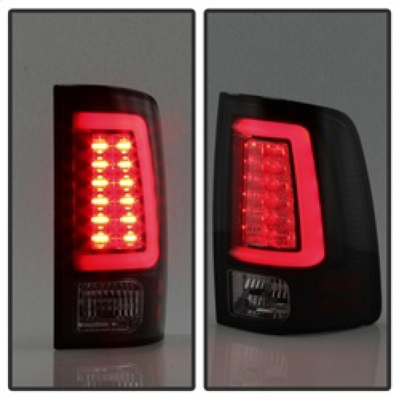 Spyder 09-16 Dodge Ram 1500 Light Bar LED Tail Lights - Black Smoke