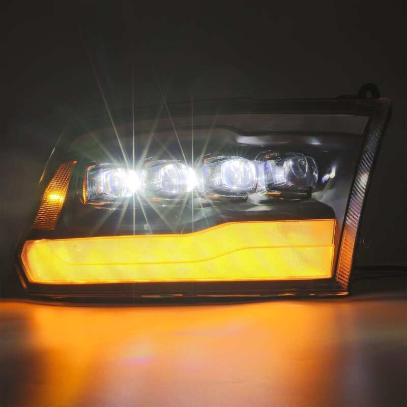 AlphaRex 09-18 Dodge Ram 1500HD NOVA LED Projector Headlights Plank Style Design Alpha