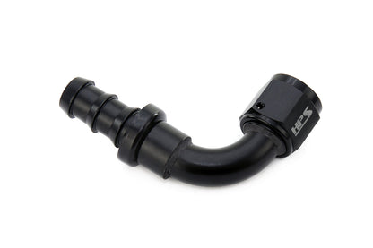 HPS Performance Products Push-on Hose End to AN Female, Aluminum, Black