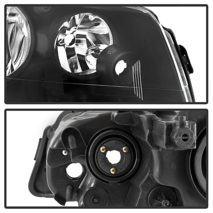 SPYDER xTune 11-17 Dodge Grand Caravan OEM Style Headlights - Black (HD-JH-CHRTC08-AM-BK) 9042492