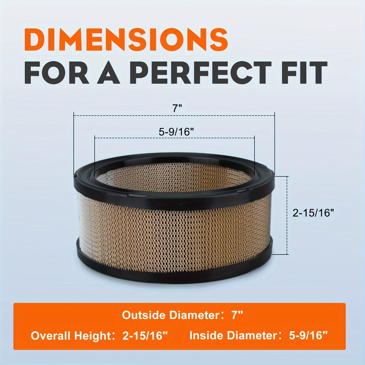 Air Filter for Kohler CH18 CH18PS CH18S — Replaces 24 083 03-S