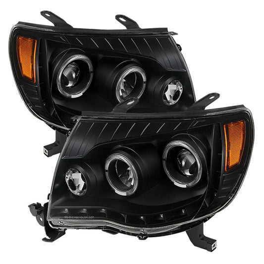SPYDER Xtune Toyota Tacoma 05-11 Halo Projector Headlights Black PRO-JH-TT05-LED-BK 9027857