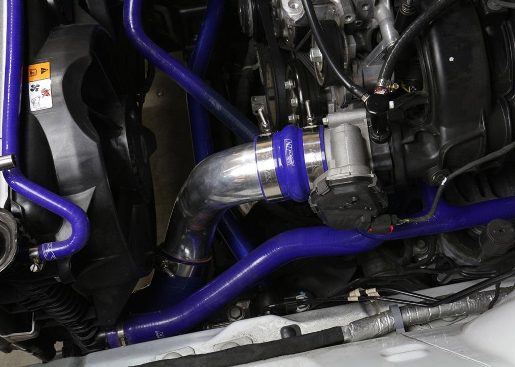HPS Performance HPS Intercooler Hot Charge Pipe and Cold Side with Black Hoses — 159W4