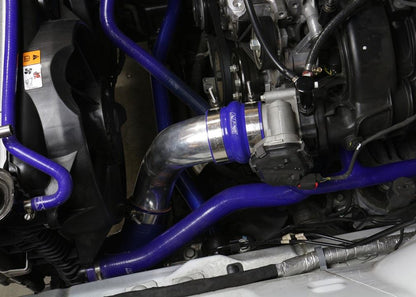 HPS Performance HPS Intercooler Hot Charge Pipe and Cold Side with Black Hoses — 159W4