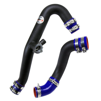 HPS Performance HPS Intercooler Hot Charge Pipe and Cold Side with Blue Hoses 15-17 Ford