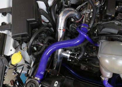 HPS Performance HPS Intercooler Hot Charge Pipe and Cold Side with Blue Hoses — 159W6