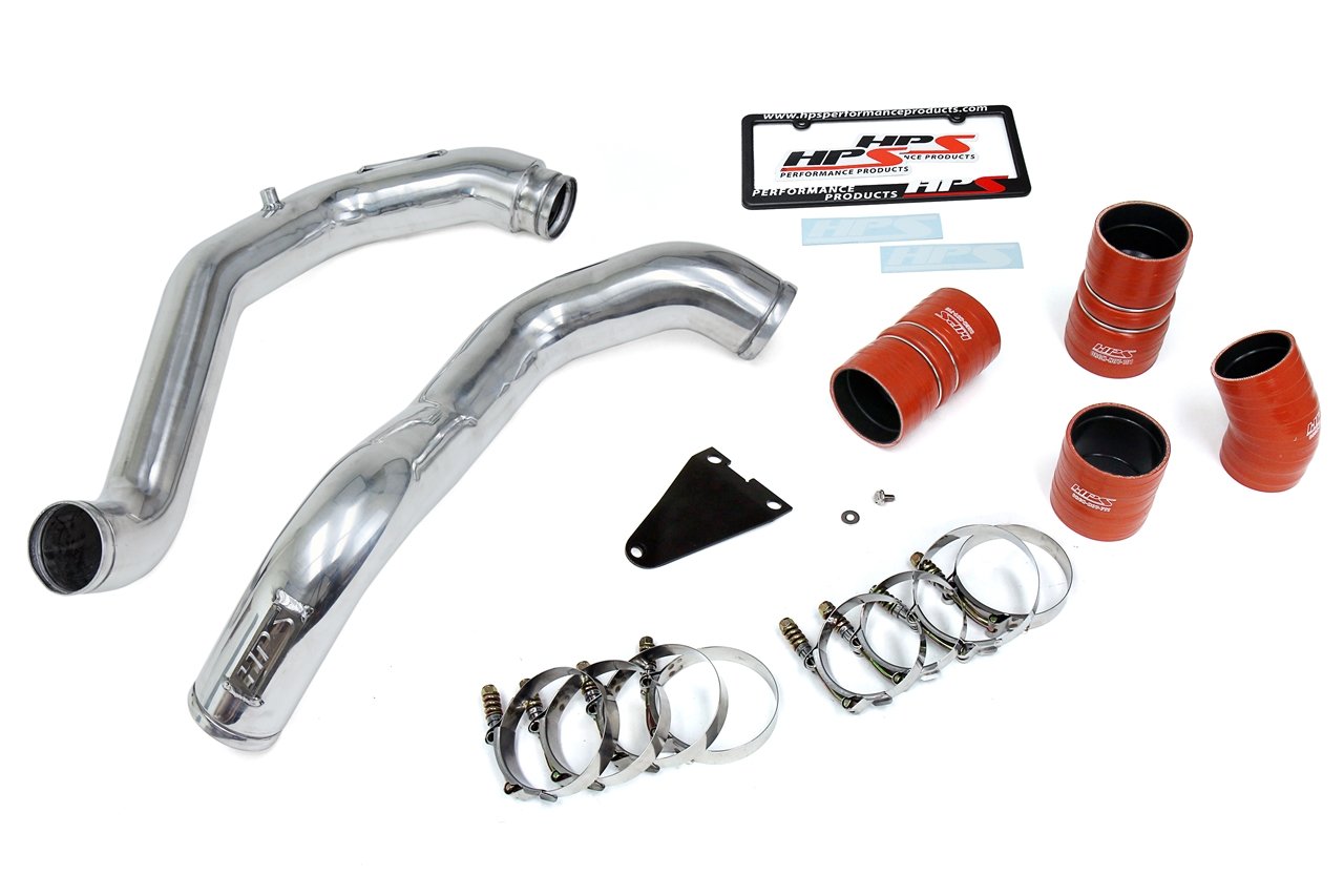 HPS Hot & Cold Side Charge Pipe with Intercooler Boots Kit — 214VK