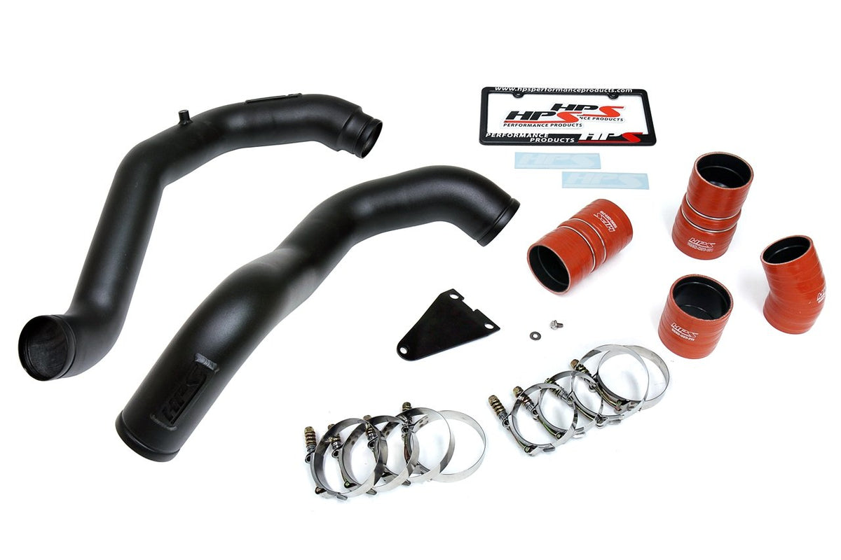 HPS Hot & Cold Side Charge Pipe with Intercooler Boots Kit, 03-07 Ford F250 Superduty