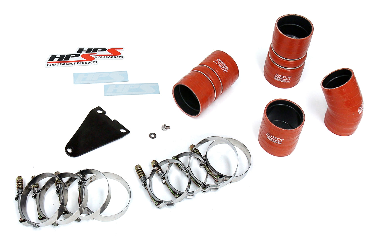 HPS Hot & Cold Side Charge Pipe with CAC Hose Intercooler Boots — 8PZ0M