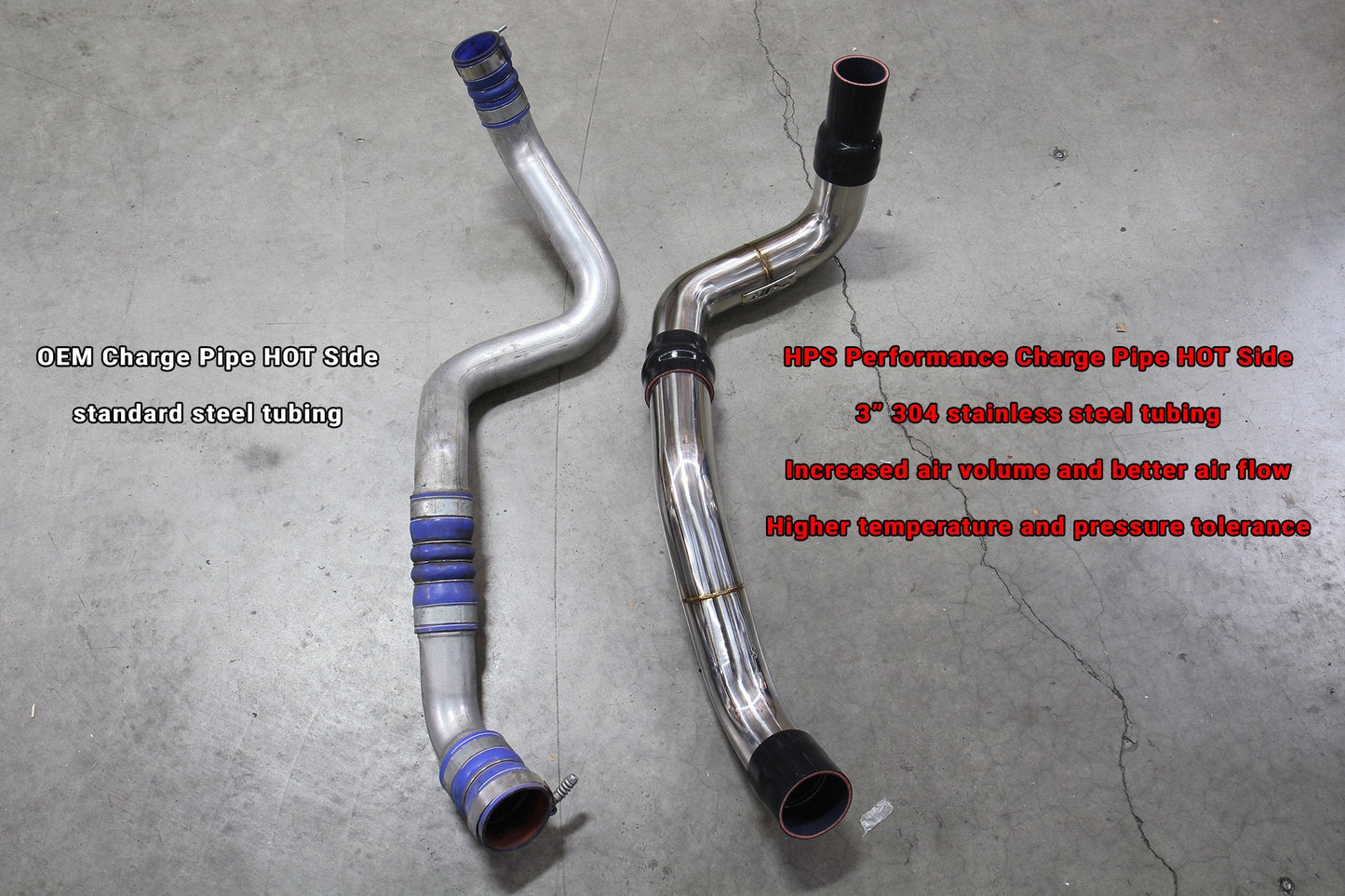 HPS Intercooler Charge Pipe Chevrolet 2011-2016 Silverado 2500 HD 6.6L Duramax Diesel