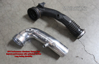 HPS Performance HPS Intercooler Cold Side Charge Pipe, BMW 2010-2019 X6 3.0L Turbo N55