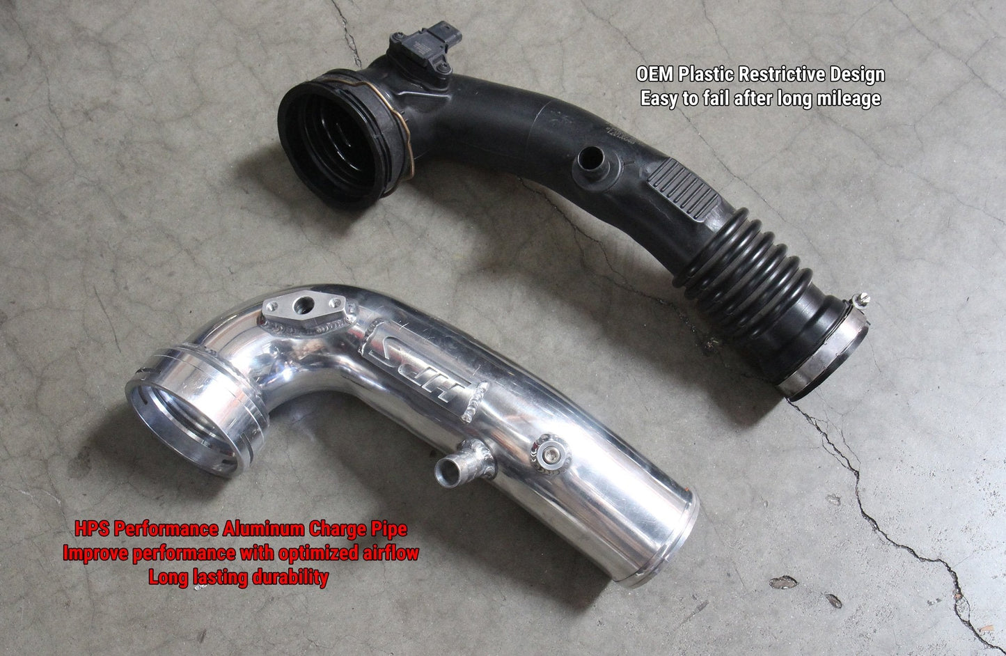 HPS Performance HPS Intercooler Cold Side Charge Pipe, 2011-2018 BMW X5 3.0L Turbo N55