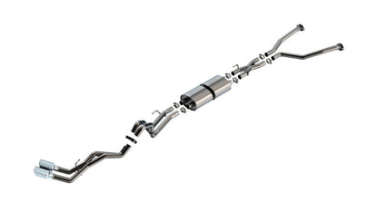 Borla 22-24 Toyota Tundra 3.4L V6 (Inc. Hyb.) Ext. Cab/STD Bed/145.7in WB ATAK Cat-Back - Chrome 140940