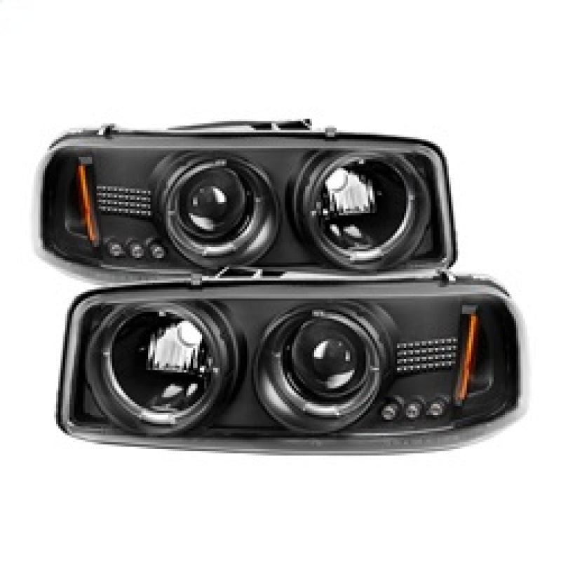 Spyder GMC Sierra 1500/2500/3500 99-06 Projector Headlights LED Halo LED Black