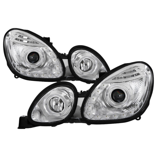 SPYDER Xtune Lexus GS300/GS400/GS430 98-05 Halogen Only Halo Projector Headlights Chrome PRO-JH-LGS98-LED-C 9027833