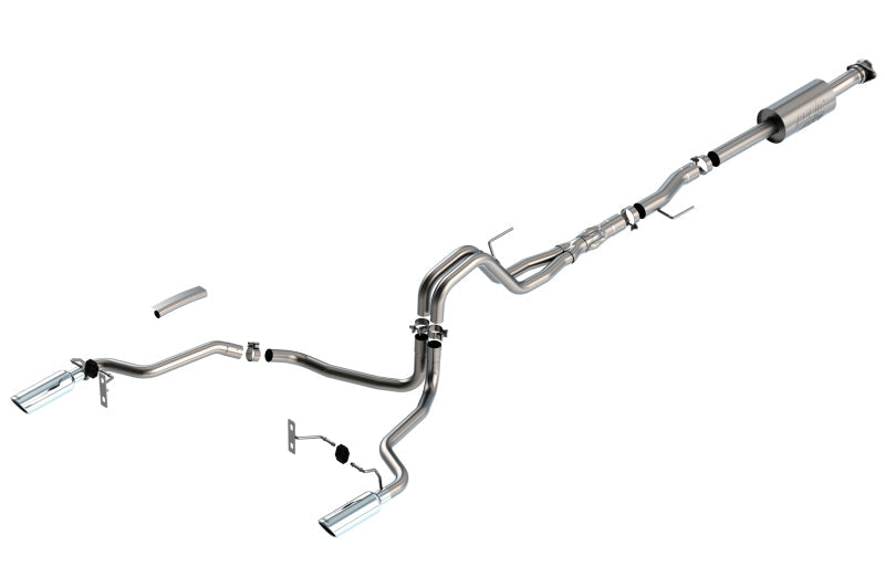 Borla F-150 2021 5.0L 4dr CC SB EC STB Lariat/KR/Platinum/LTD 3/2.25 SRE Cat-Back ATAK