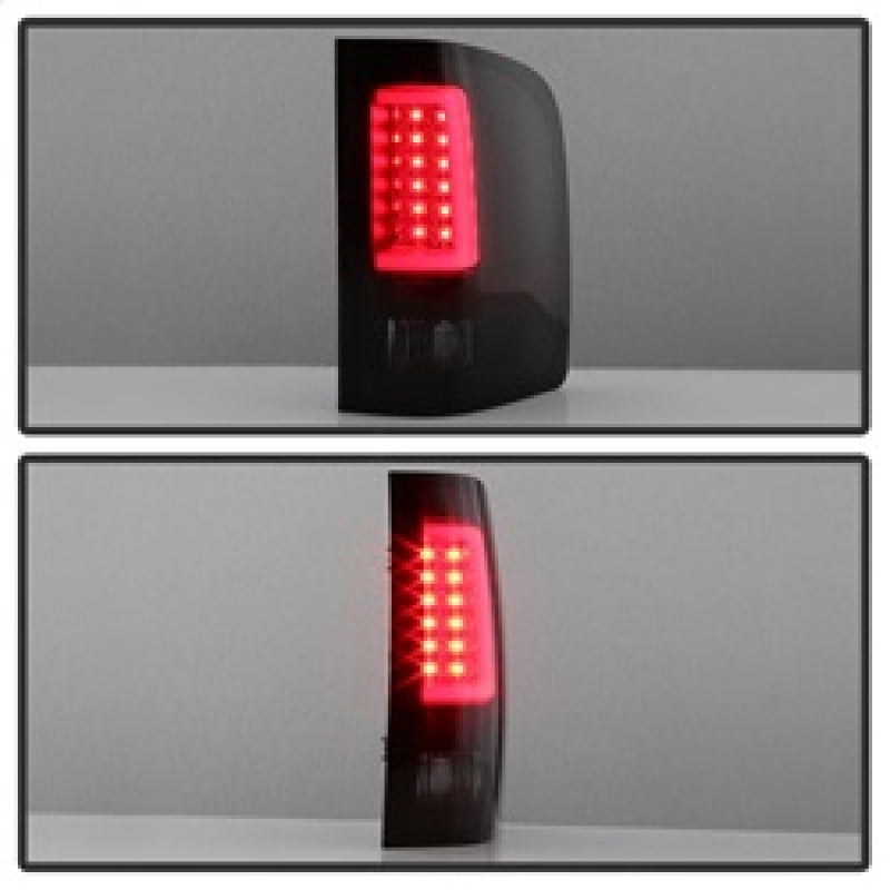 Spyder 07-13 Silverado (Will Not Work w/2010 921 Bulb)V3 Tail Lights Blk Smk