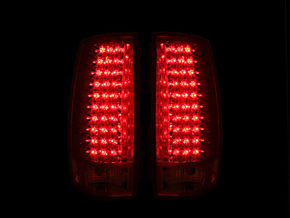 Anzo 2007-2014 Chevrolet Suburban LED Taillights Red/Clear G4
