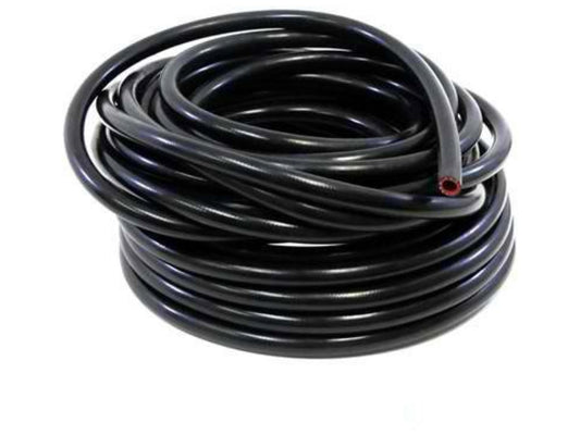 HPS High Temp 1/8" ID(3mm)Reinforced Silicone Heater Hose Black-100 Feet