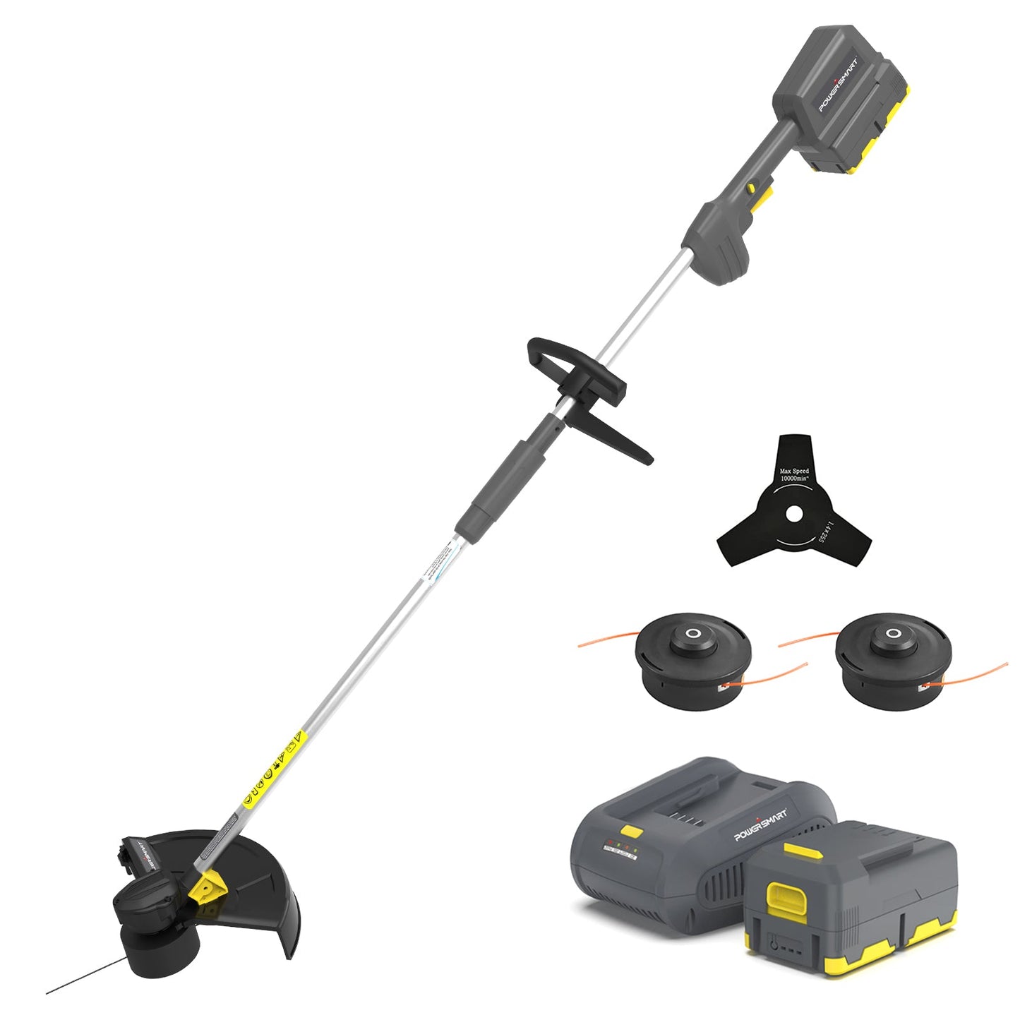 PowerSmart 40V 13" Cordless Brush Cutter w/ Battery & Charger DB2501
