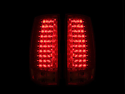 Anzo 2007-2014 Chevrolet Suburban LED Taillights Red/Clear G4