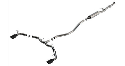 Borla 2023 Integra/22-23 Civic Si 1.5L 4 CYL. MT FWD 4DR 2.50in S-Type Catback Exhaust Black Chrome 140922BC