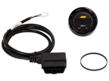 AEM Electronics X-Series Obdii Digital Datastream Gauge Black Bezel & Black Face plate