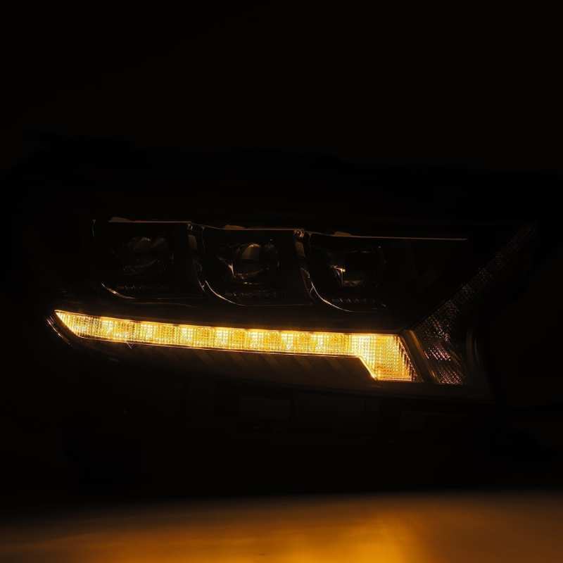 AlphaRex 19-21 Ford Ranger NOVA LED Proj Headlight Plnk Style Alpha Blk w/Activ Light/Seq