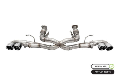 Corsa 2020 Corvette C8 3in Xtreme Cat-Back Exhaust 4.5in Pol Quad Tips — 24MFY