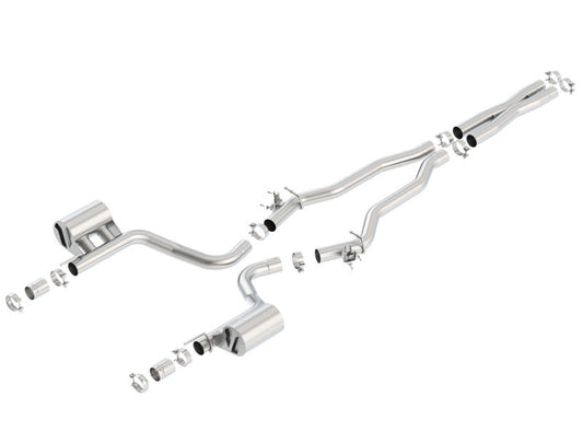 Borla 15-16 Dodge Challenger Hellcat 6.2L V8 ATAK w/ Valve Simulator CB Exhaust Factory Valance 140648