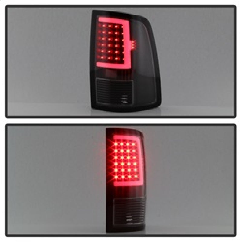 Spyder xTune 13-18 Dodge Ram 1500 LED Tail Lights - Black (Alt-On-DRAM13V2-Lbled-Bk)