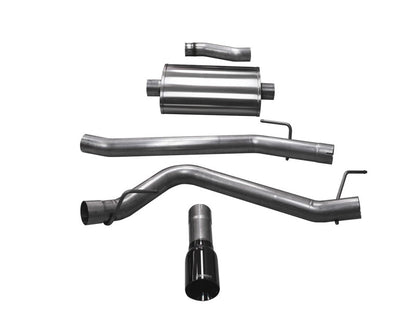 Corsa 2020 Jeep Gladiator JT 3.6L, Single Side Exit Cat-Back Exhaust System w/ Single 4in