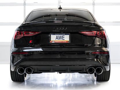 AWE Tuning AWE 22-24 Audi 8Y S3 Track Edition Exhaust  - Chrome Silver Tips 3020-42897