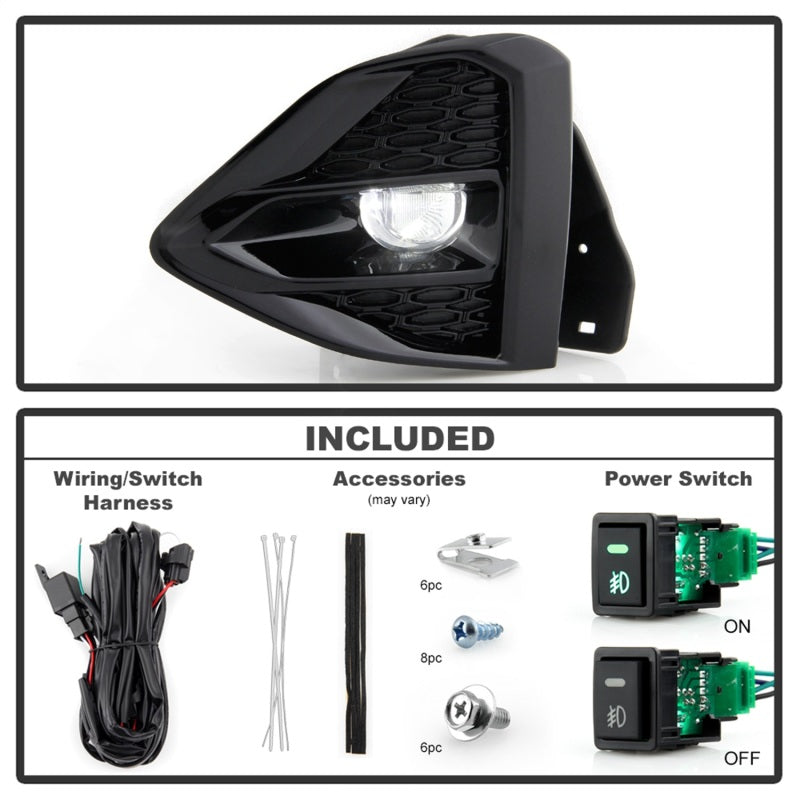 Spyder Nissan Maxima 09-21 OEM Full LED Fog Lights w/Switch Clear FL-NM2019-Led-C 5087096
